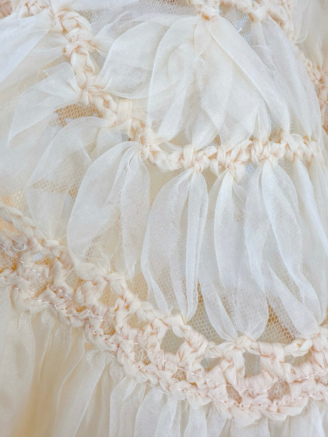 Zimmermann Illuminate Macramé Silk Organza Gown