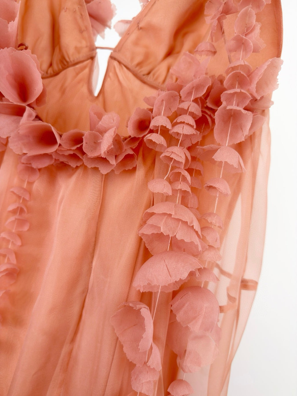 Zimmermann Como Floral-Applique Silk Maxi Dress in Pink