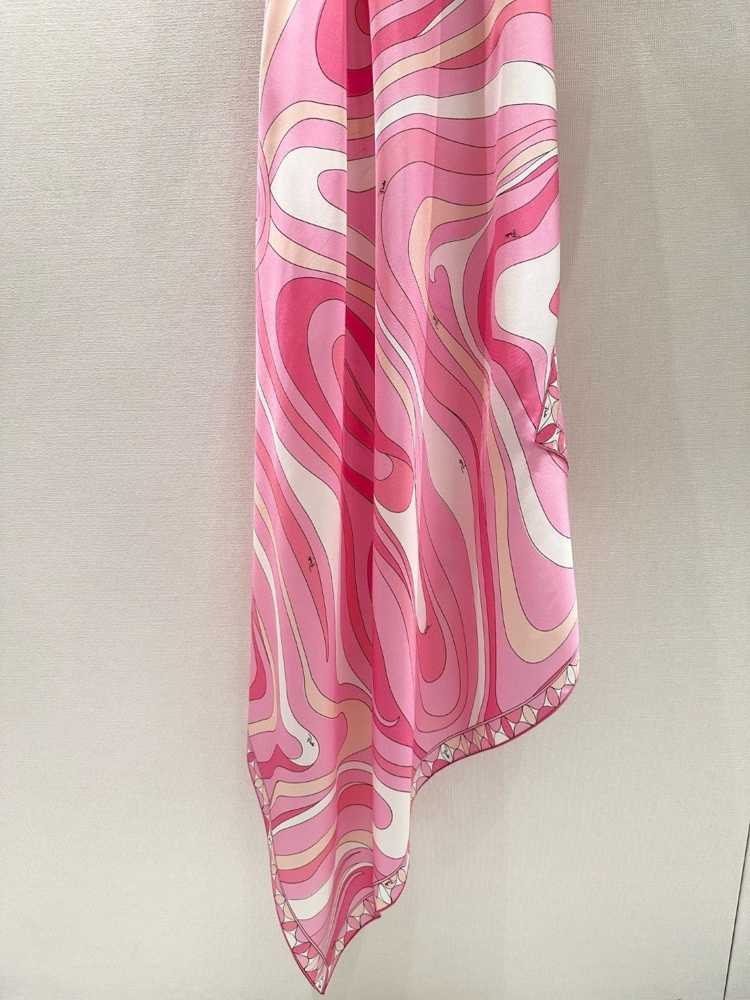 MARMO HALTERNECK PRINTED SILK-TWILL MIDI DRESS