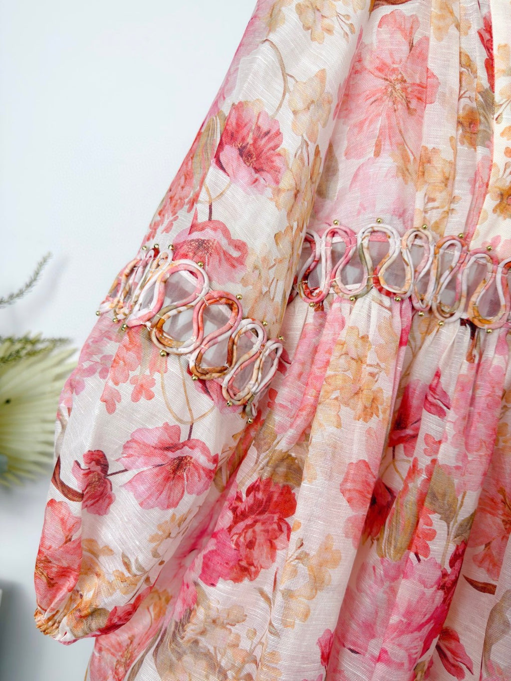 Zimmermann Como Floral Linen and Silk Minidress