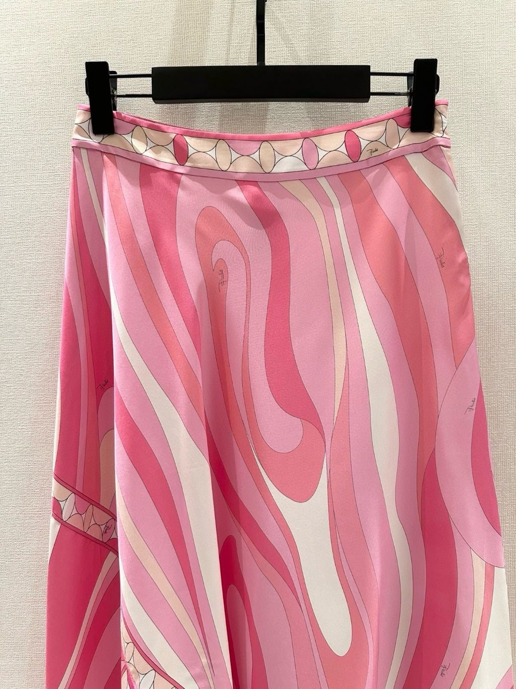 MARMO PRINT SILK SCARF SKIRT
