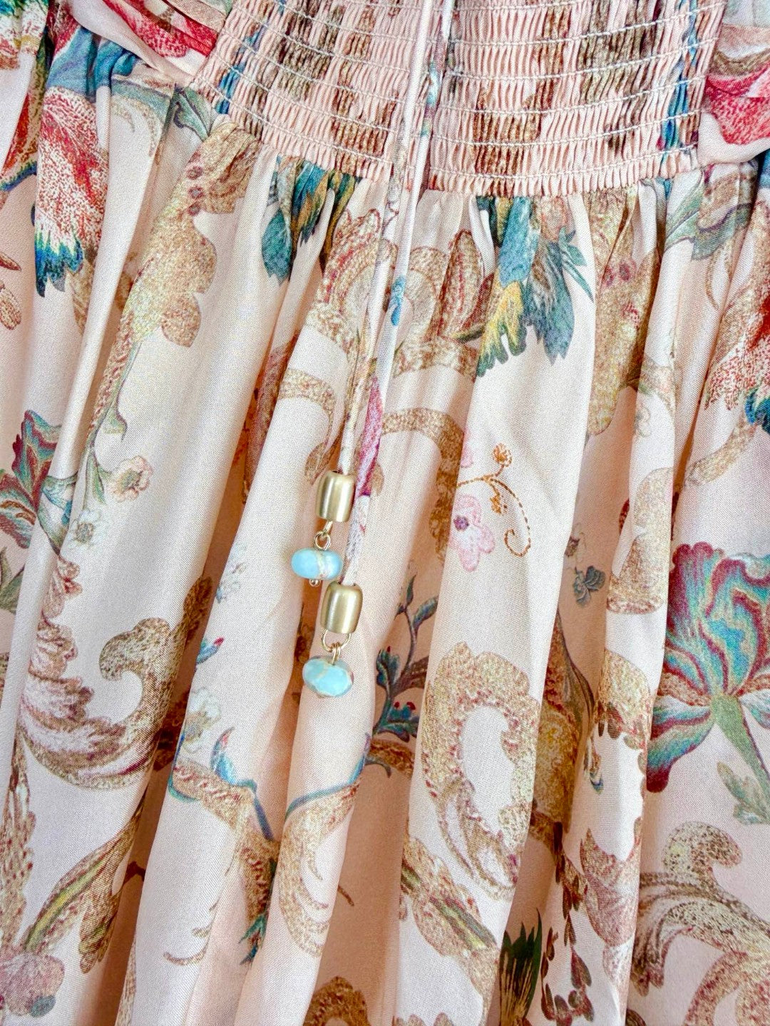 Zimmermann Roselight Halter Maxi Dress