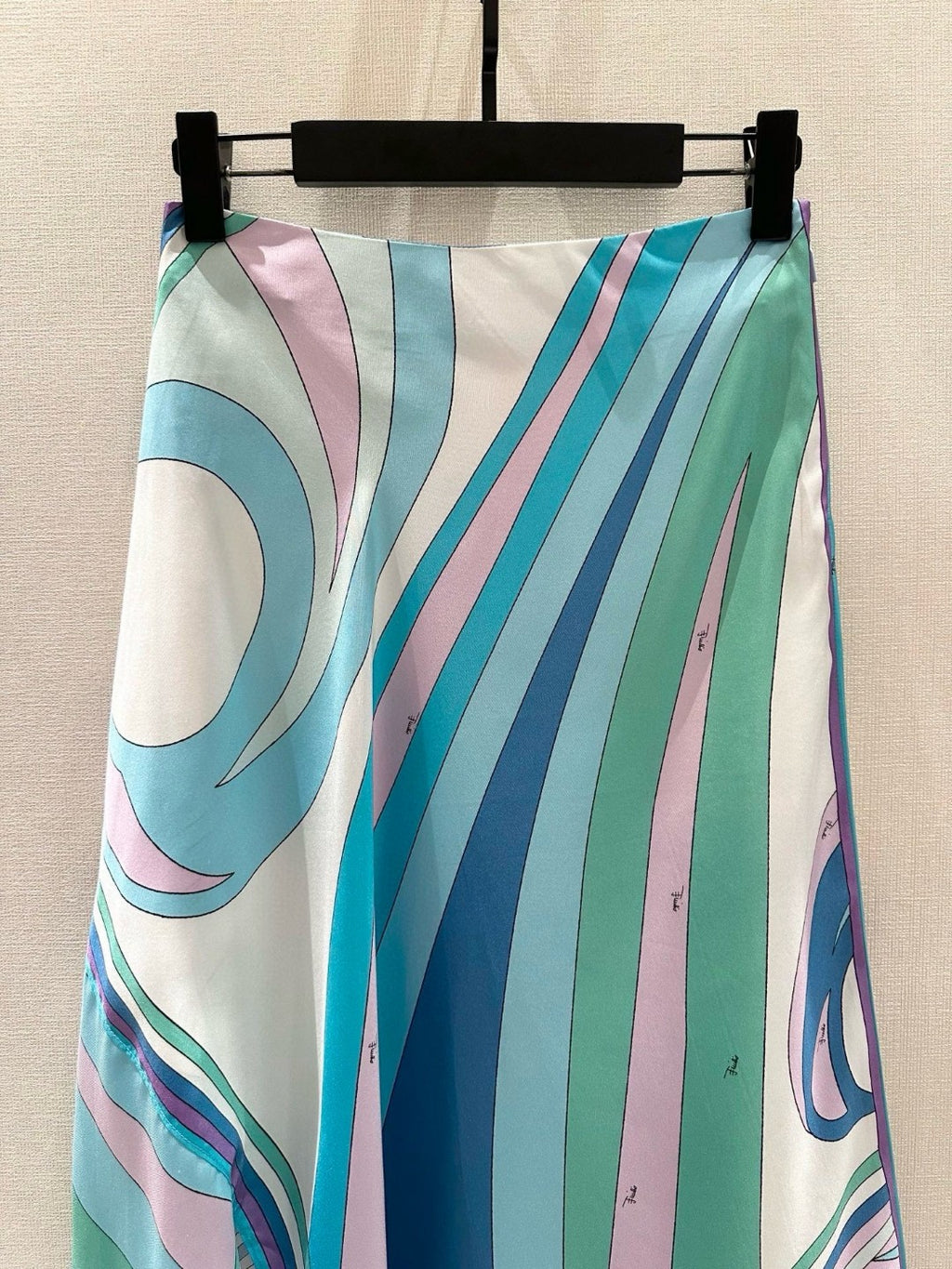 CIGNI PRINT SILK SCARF SKIRT