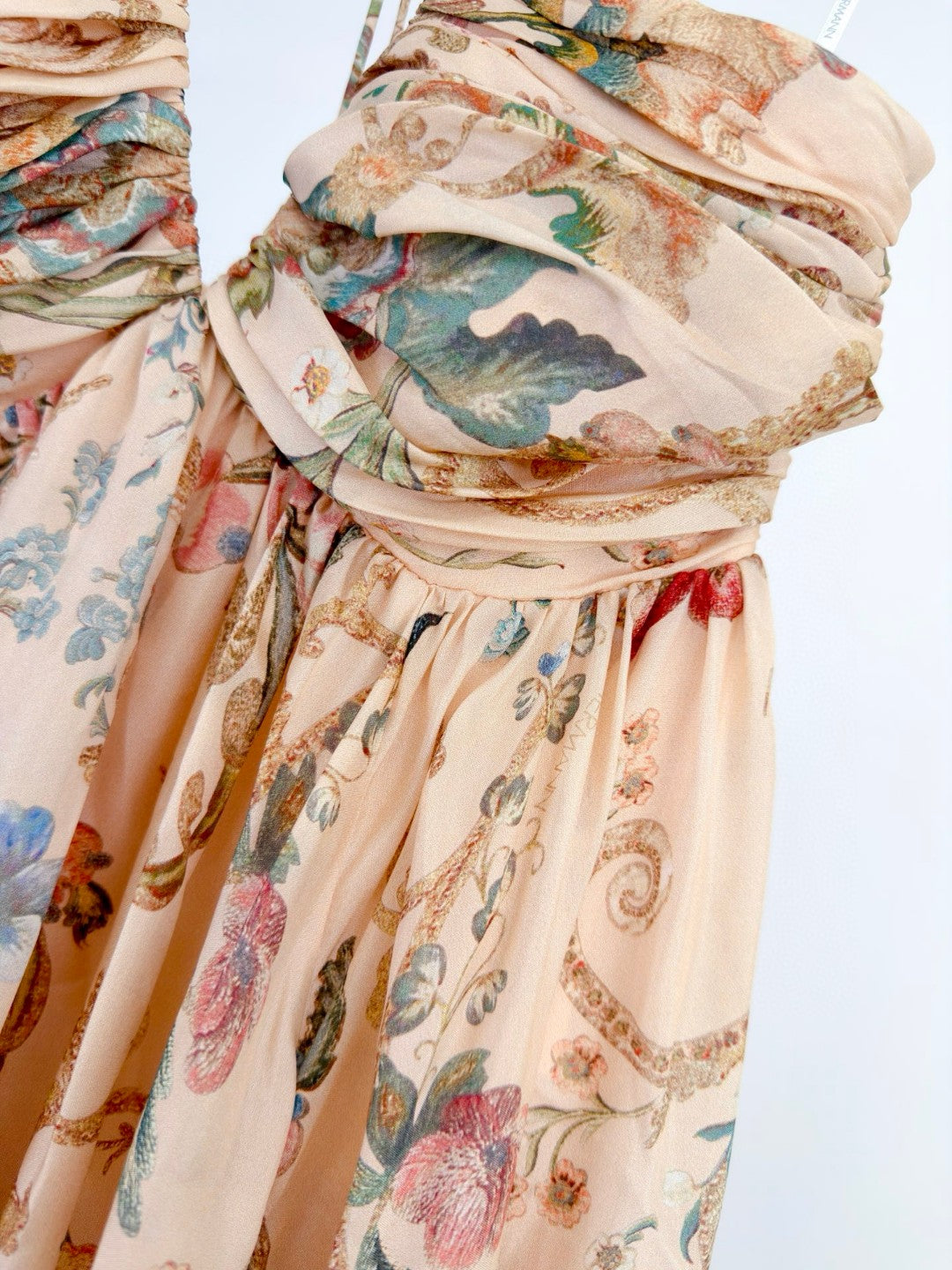 Zimmermann Roselight Halter Maxi Dress
