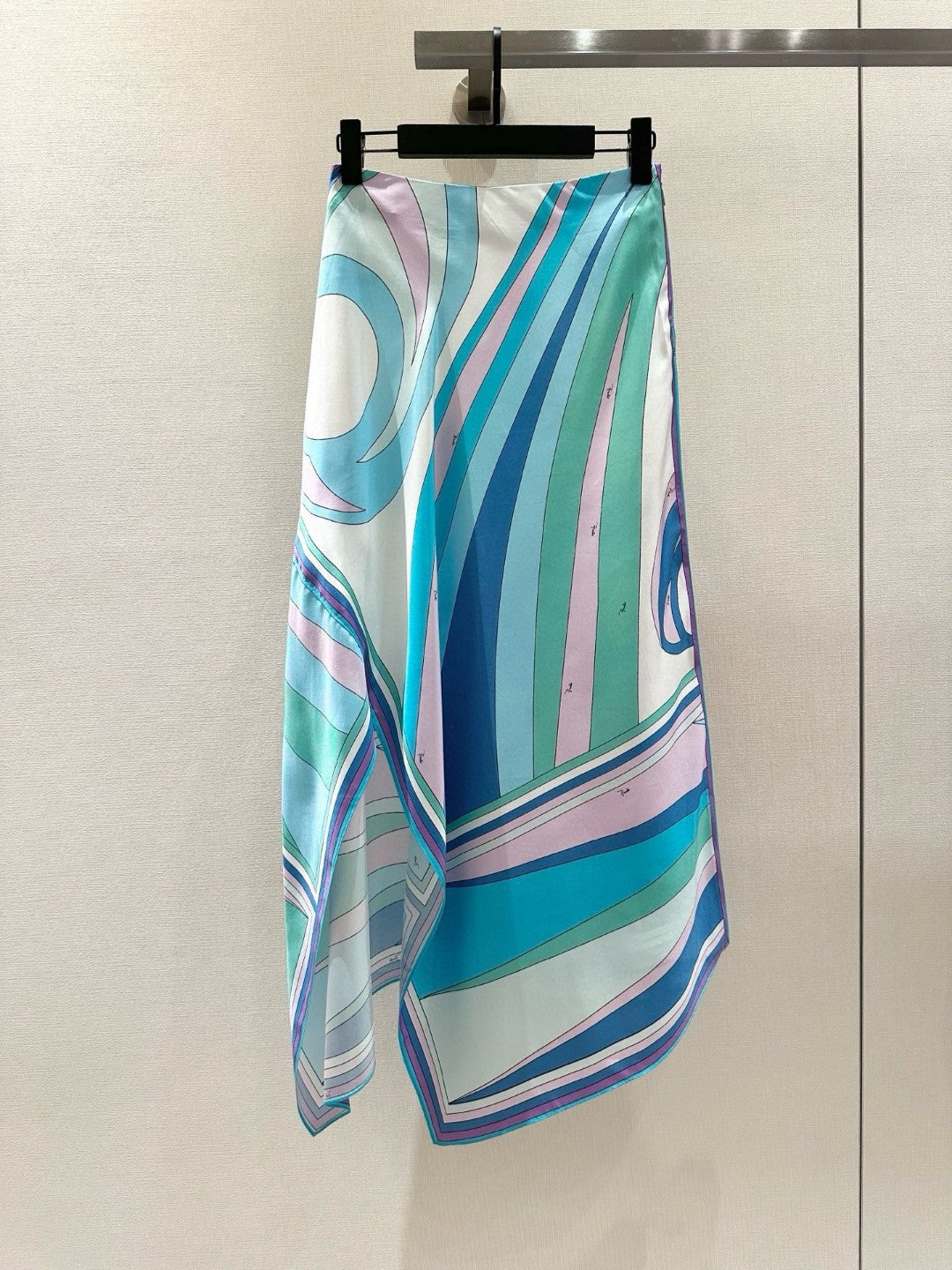 CIGNI PRINT SILK SCARF SKIRT