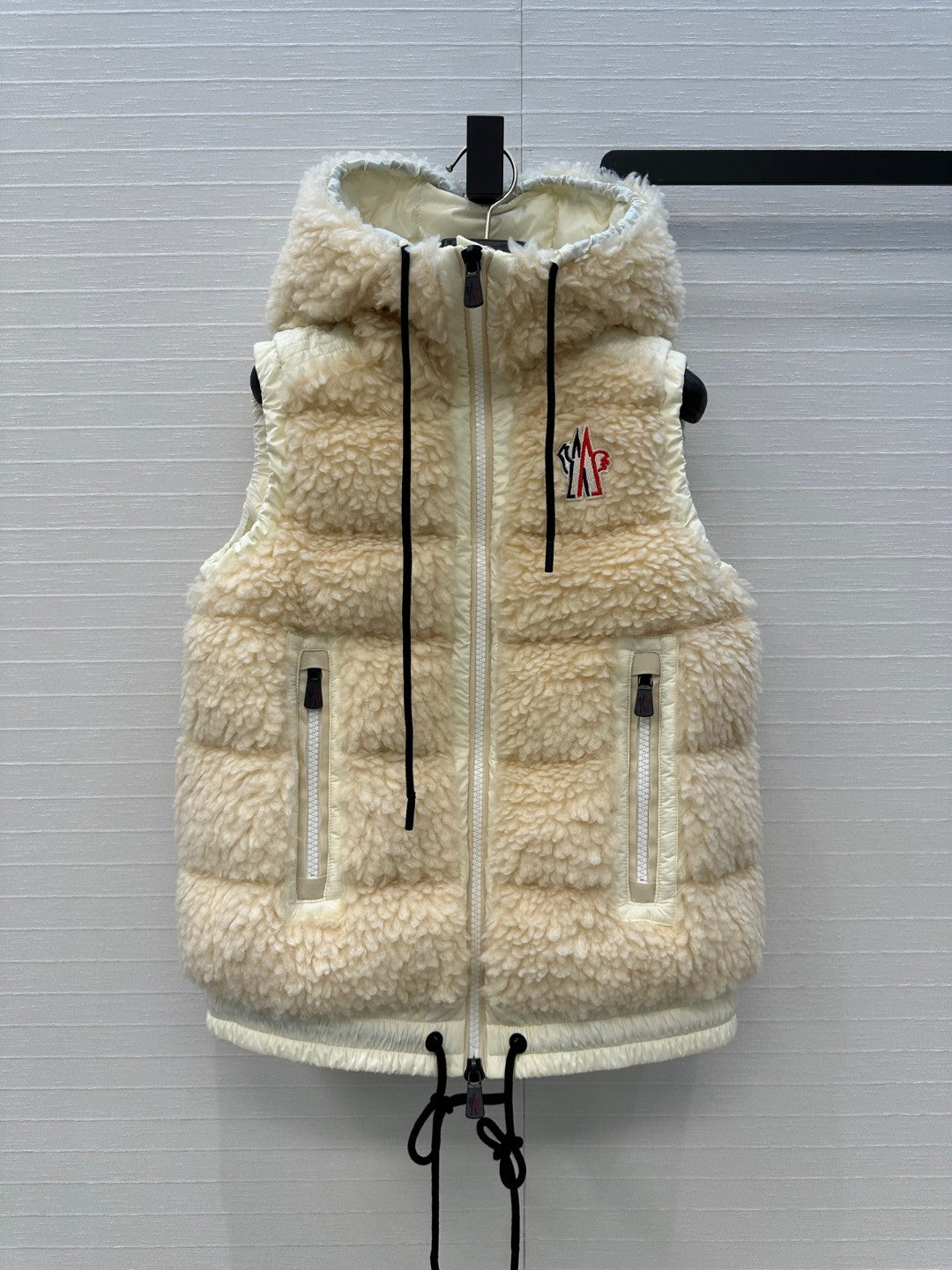 Moncler Grenoble Teddy Hooded Insulated Vest