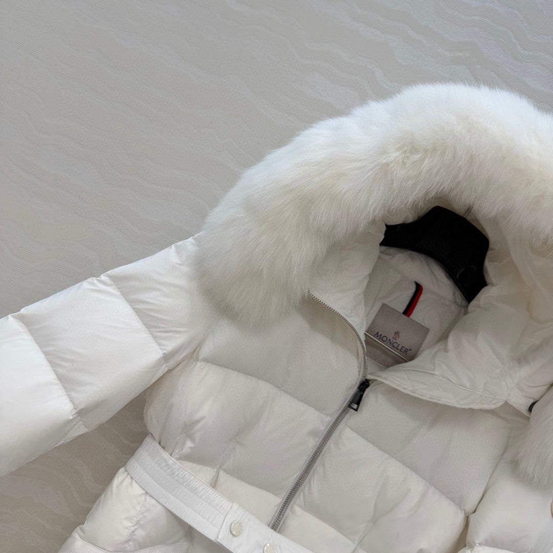 Boed Hooded Shearling-Trimmed Short Down Jacket