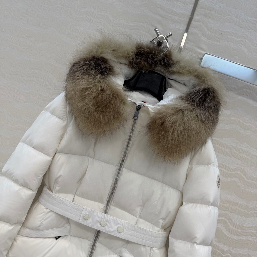 Boed Hooded Shearling-Trimmed Short Down Jacket