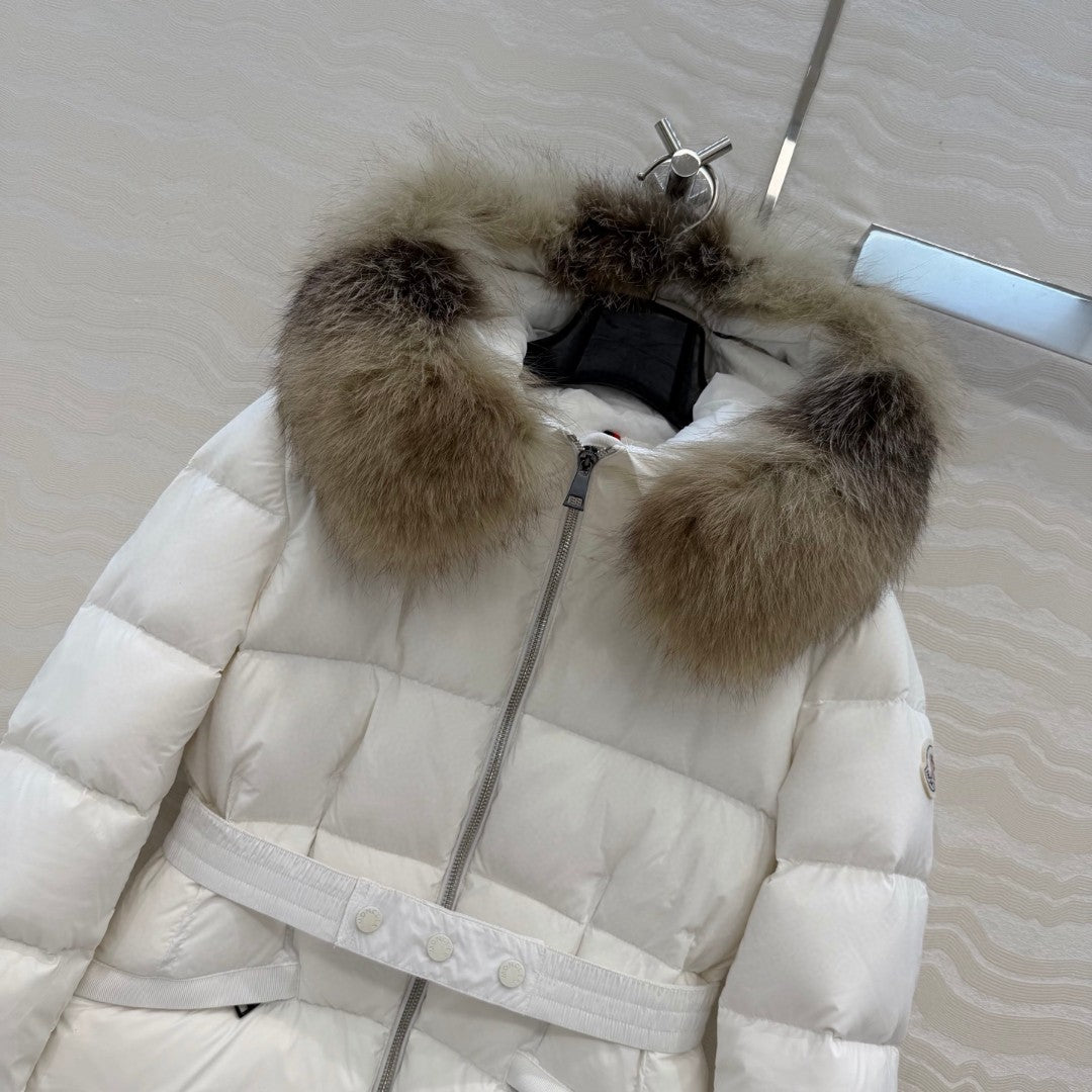 Boed Hooded Shearling-Trimmed Short Down Jacket