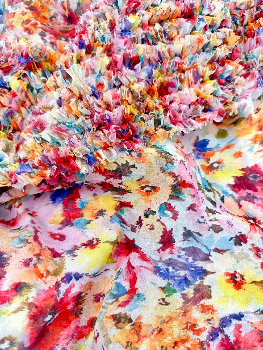 Zimmermann Luna Ruffle Bandeau Gown in Multi Floral
