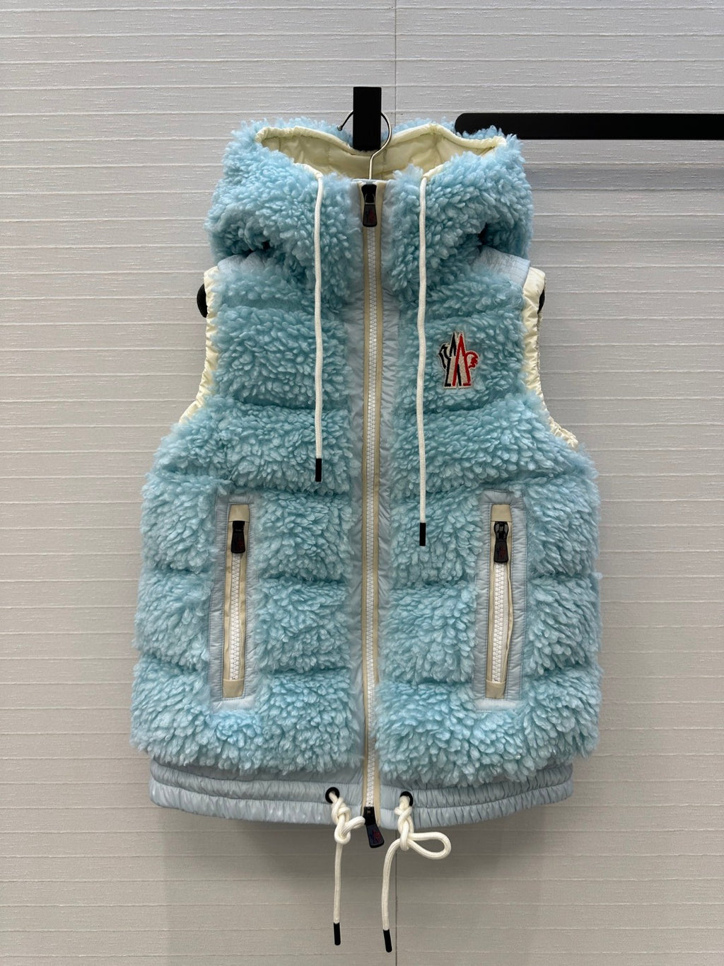 Moncler Grenoble Teddy Hooded Insulated Vest