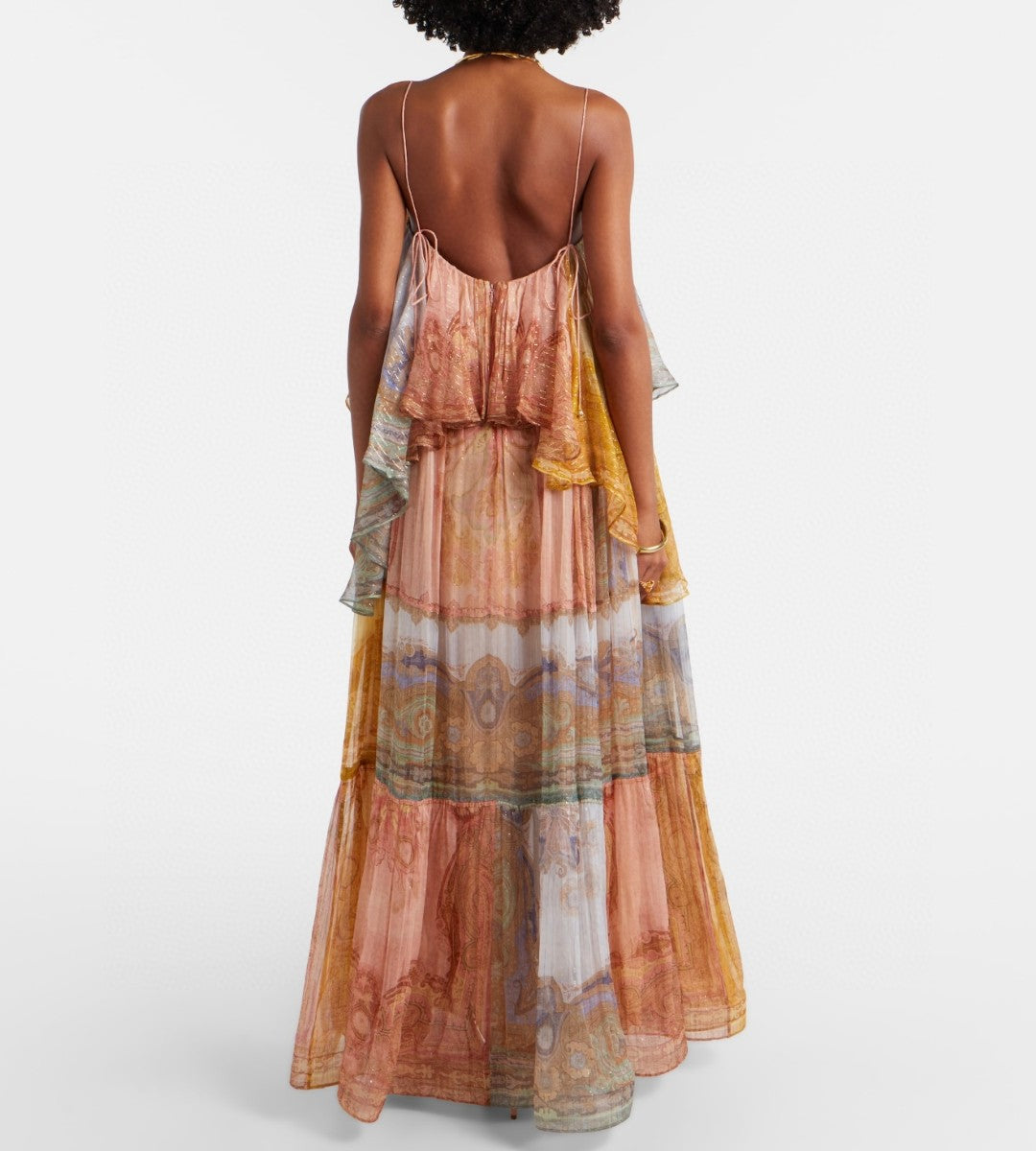 Zimmermann Como Paisley Silk-Blend Maxi Dress