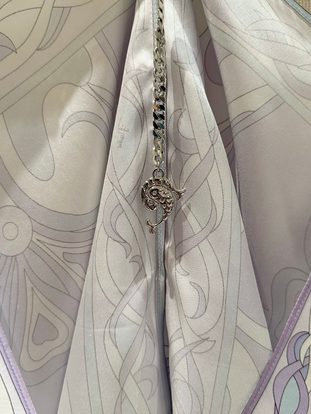 ORCHIDEE-PRINT CHAIN TOP