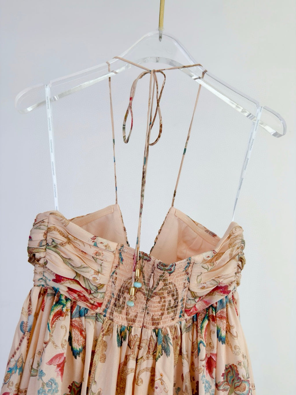 Zimmermann Roselight Halter Maxi Dress