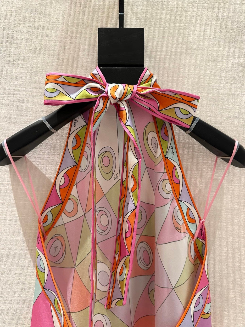 OCCHI PRINT SILK DRESS IN MULTI