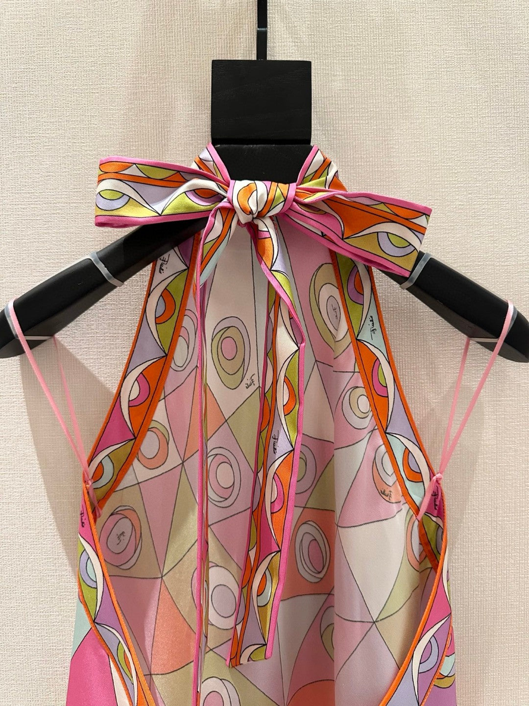 OCCHI PRINT SILK DRESS IN MULTI