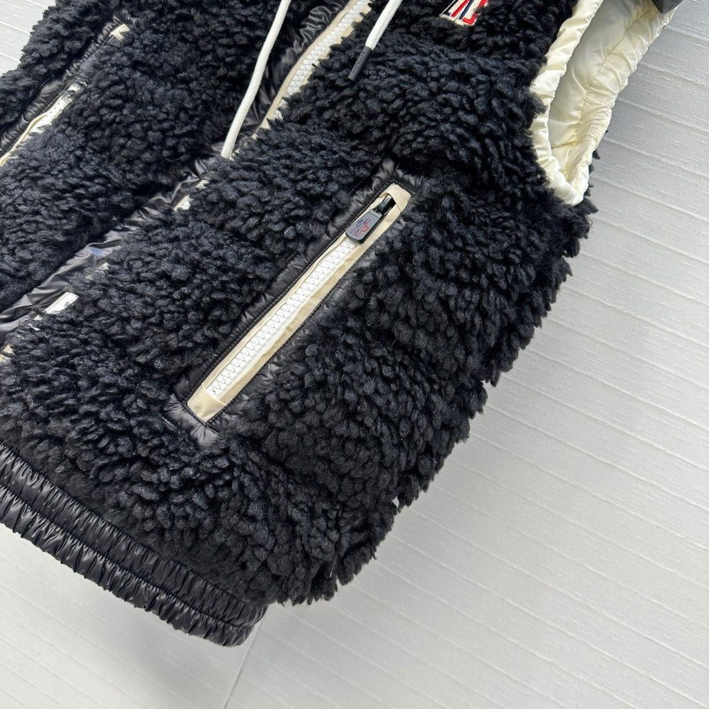 Moncler Grenoble Teddy Hooded Insulated Vest