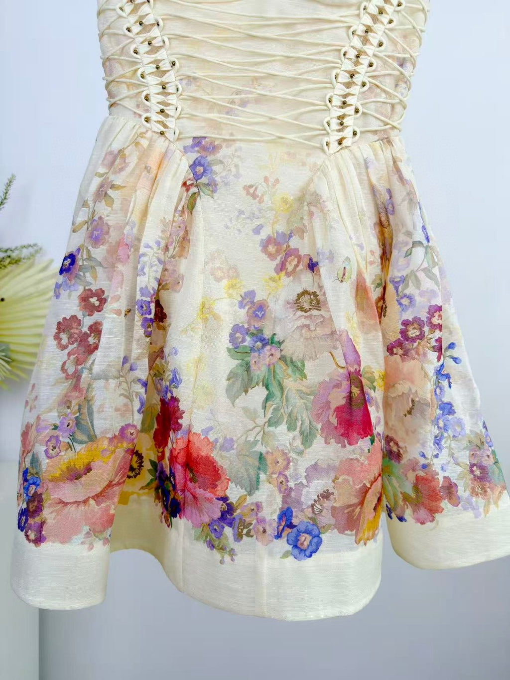Zimmermann Alchemy Beaded Mini Dress Multi Floral