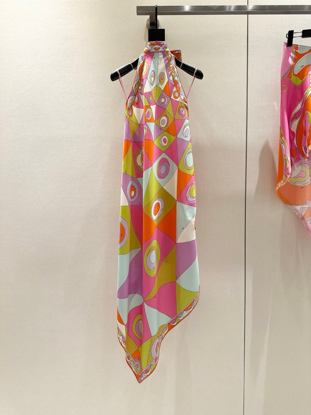 OCCHI PRINT SILK DRESS IN MULTI