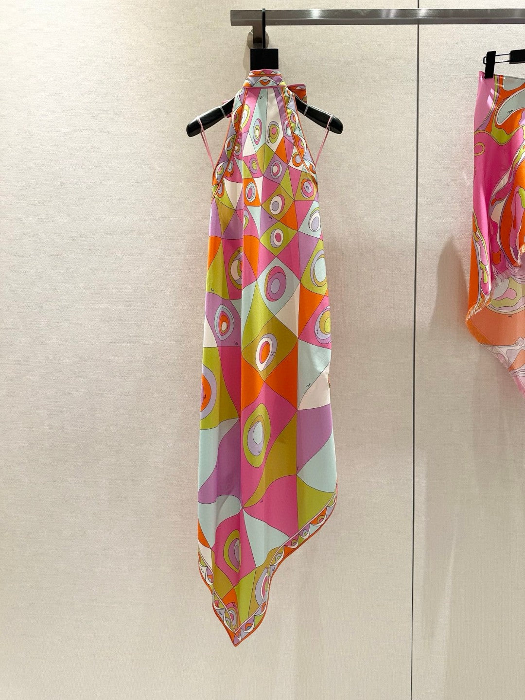 OCCHI PRINT SILK DRESS IN MULTI