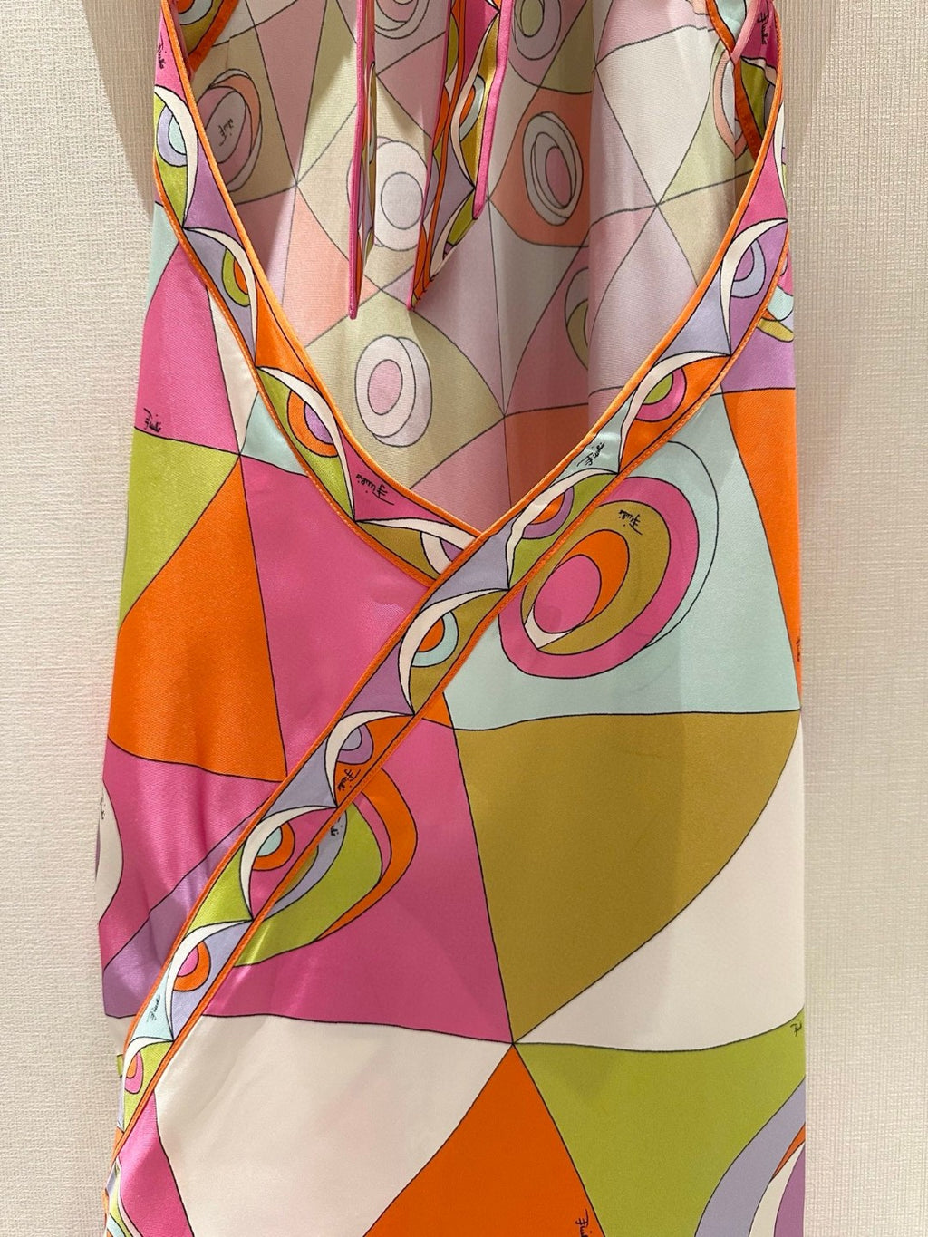 OCCHI PRINT SILK DRESS IN MULTI