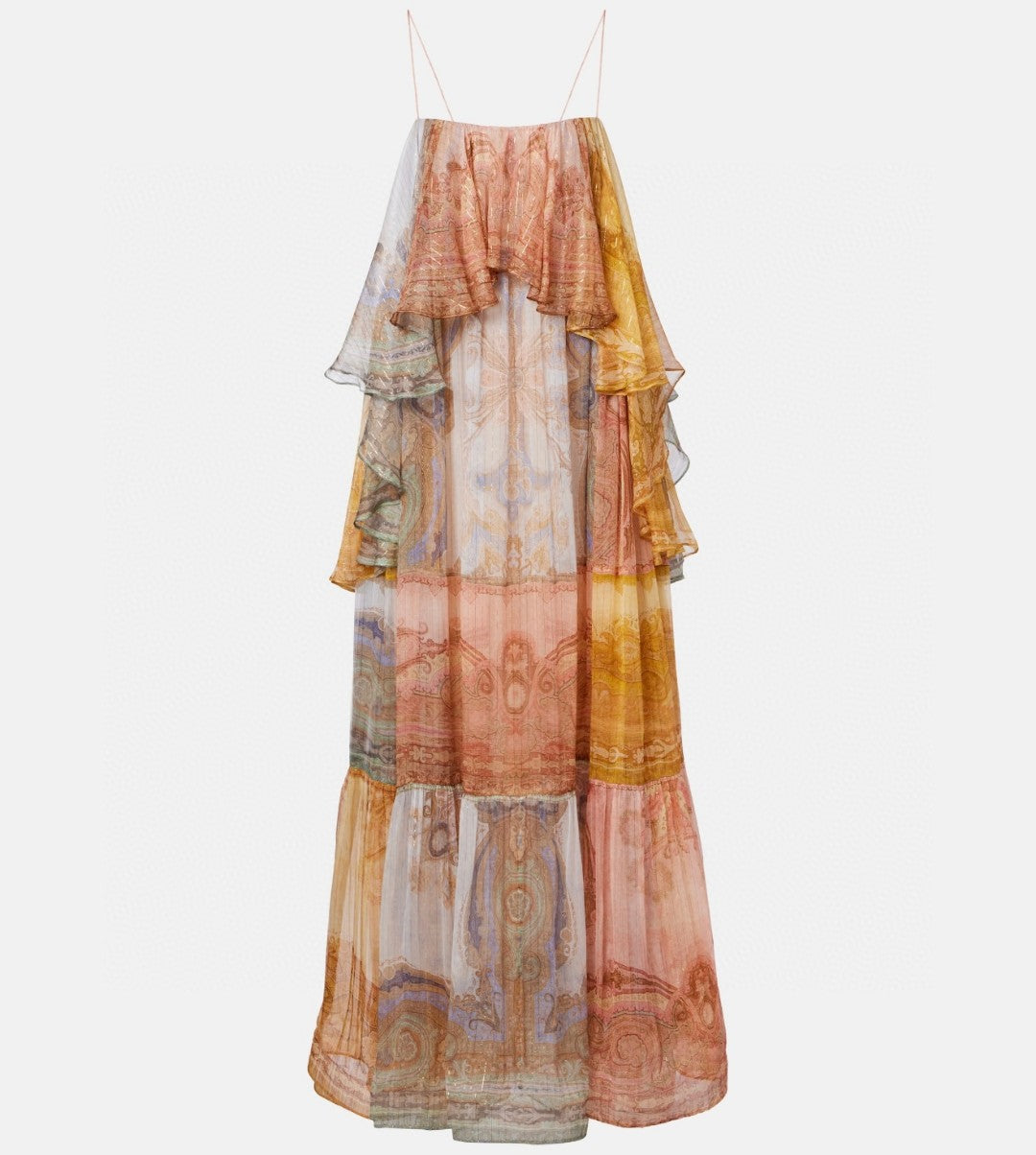 Zimmermann Como Paisley Silk-Blend Maxi Dress