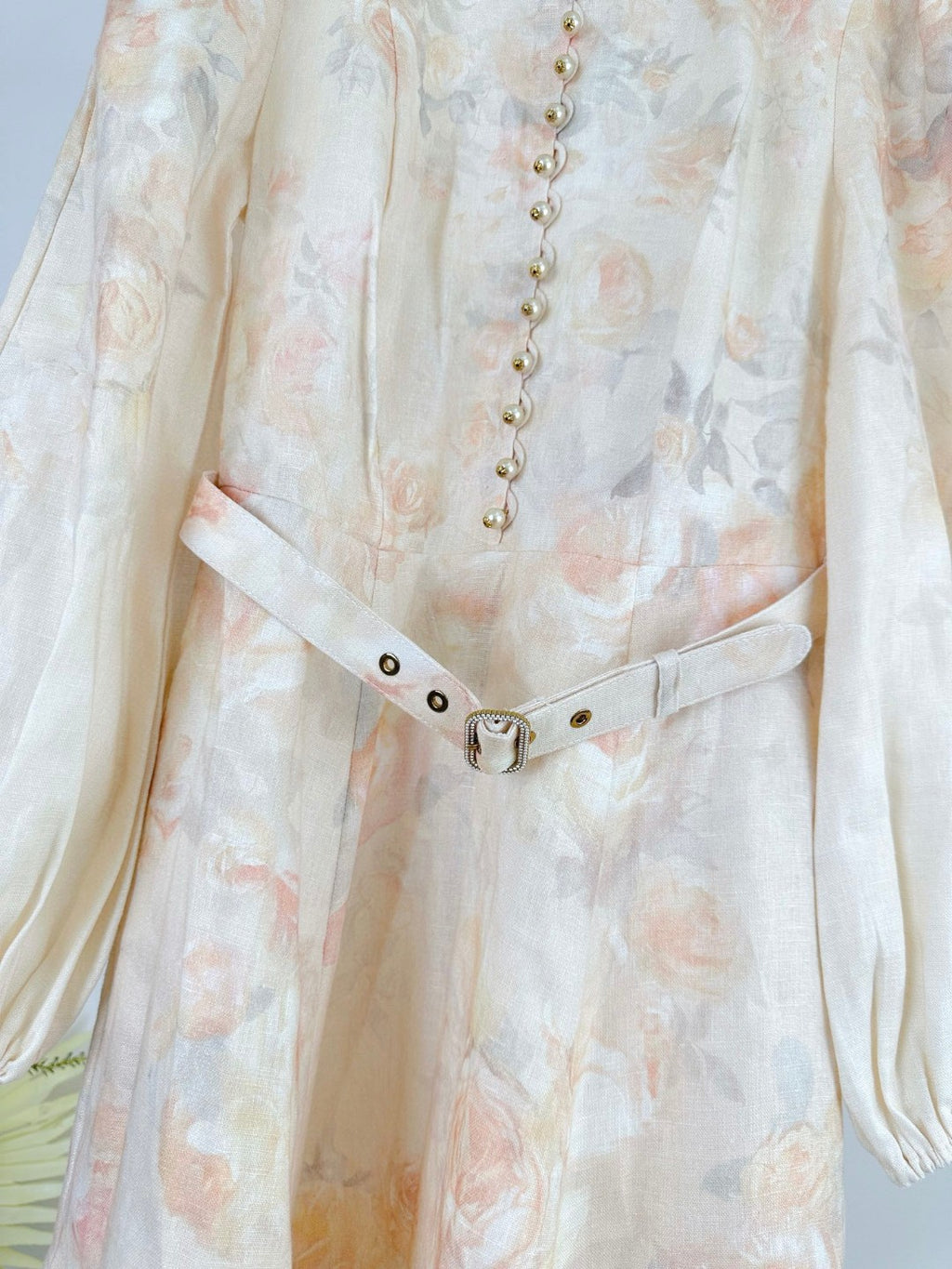 Zimmermann Crush Buttoned Midi Dress in Ciara Floral