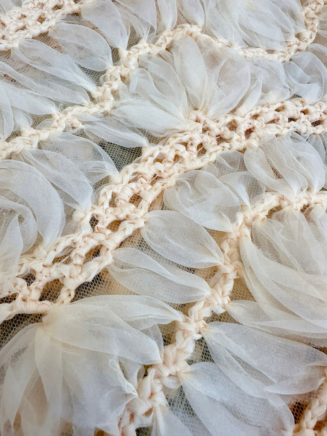 Zimmermann Illuminate Macramé Silk Organza Gown