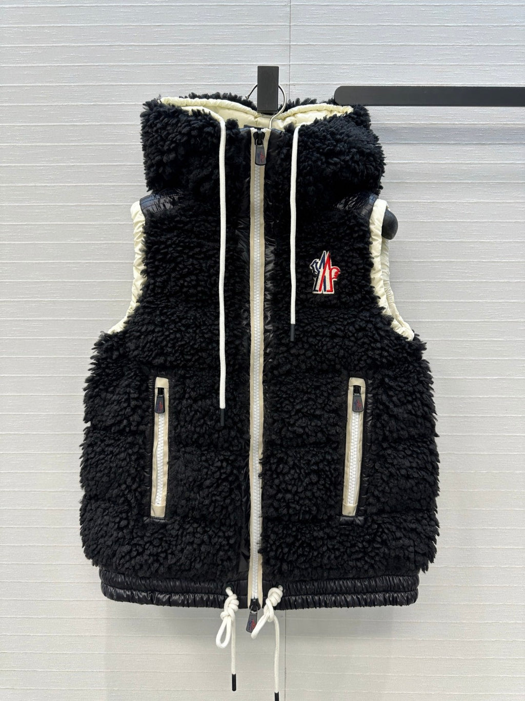 Moncler Grenoble Teddy Hooded Insulated Vest