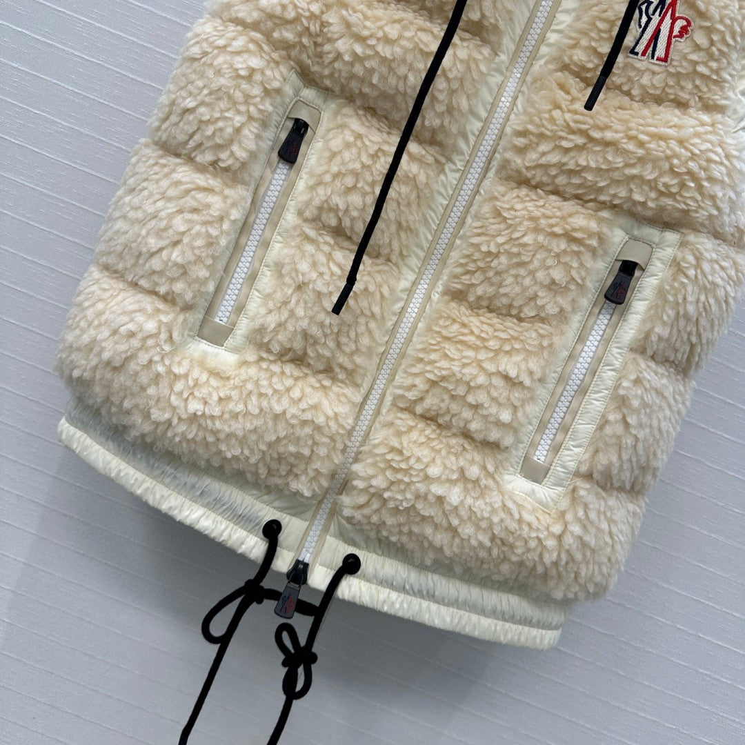 Moncler Grenoble Teddy Hooded Insulated Vest