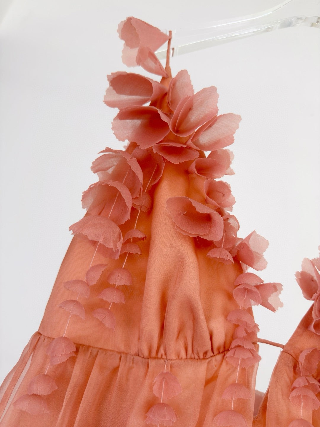 Zimmermann Como Floral-Applique Silk Maxi Dress in Pink