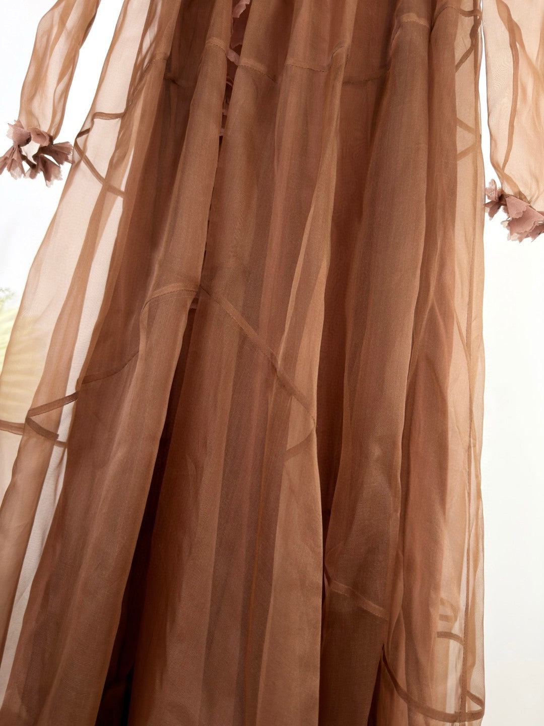 Zimmermann Como Floral-Applique Silk Maxi Dress