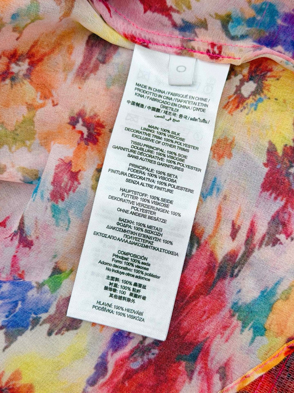 Zimmermann Luna Ruffle Bandeau Gown in Multi Floral