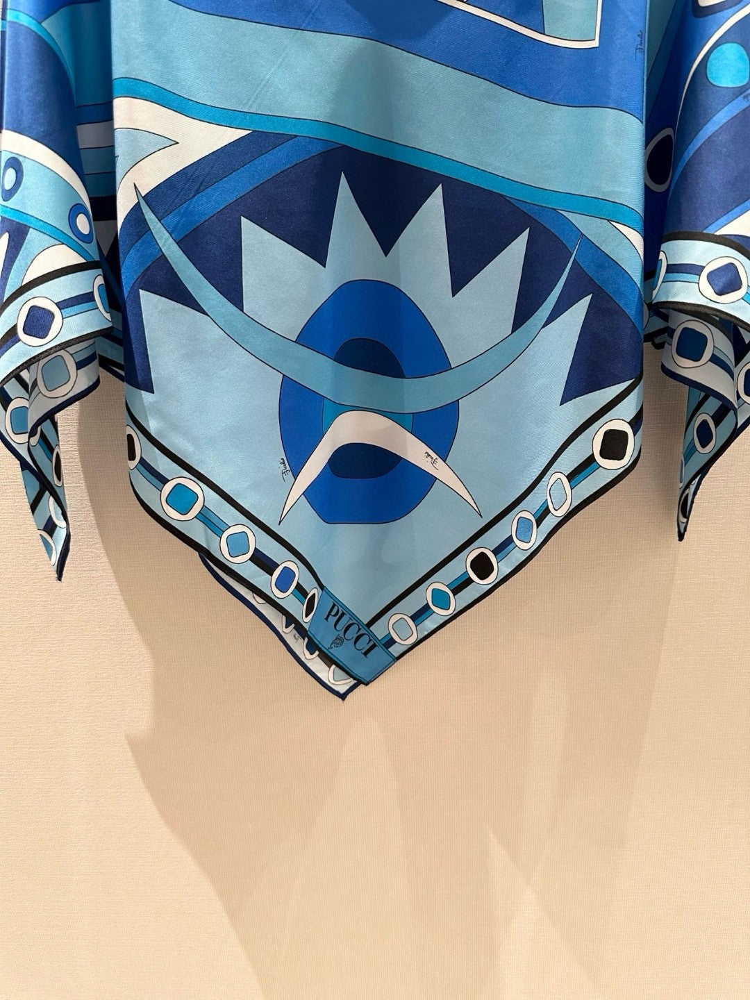 VIVARA SILK KAFTAN TOP IN BLUE