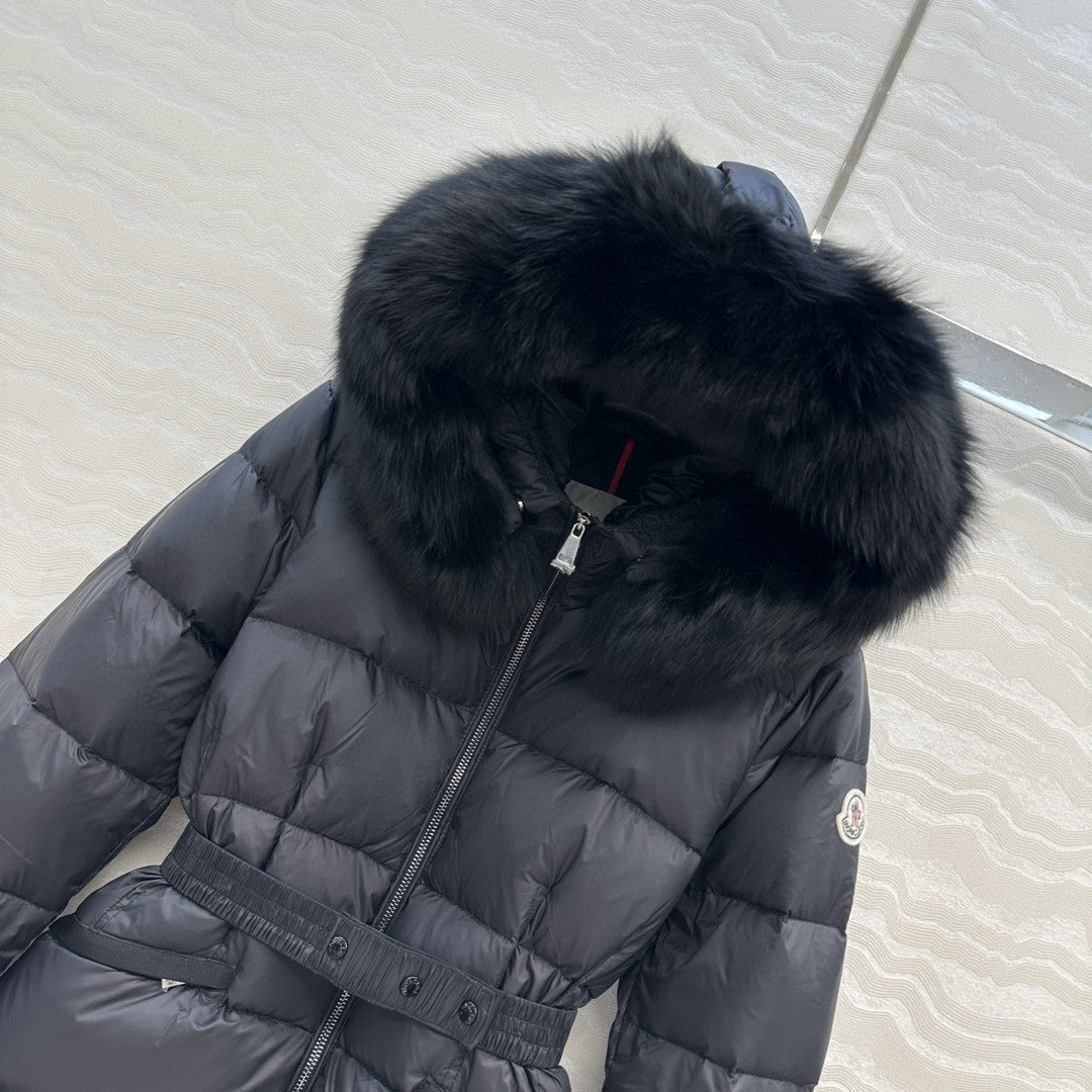 Boed Hooded Shearling-Trimmed Short Down Jacket