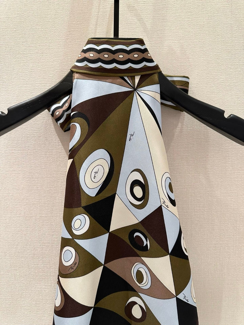 OCCHI SILK TWILL HALTER TOP