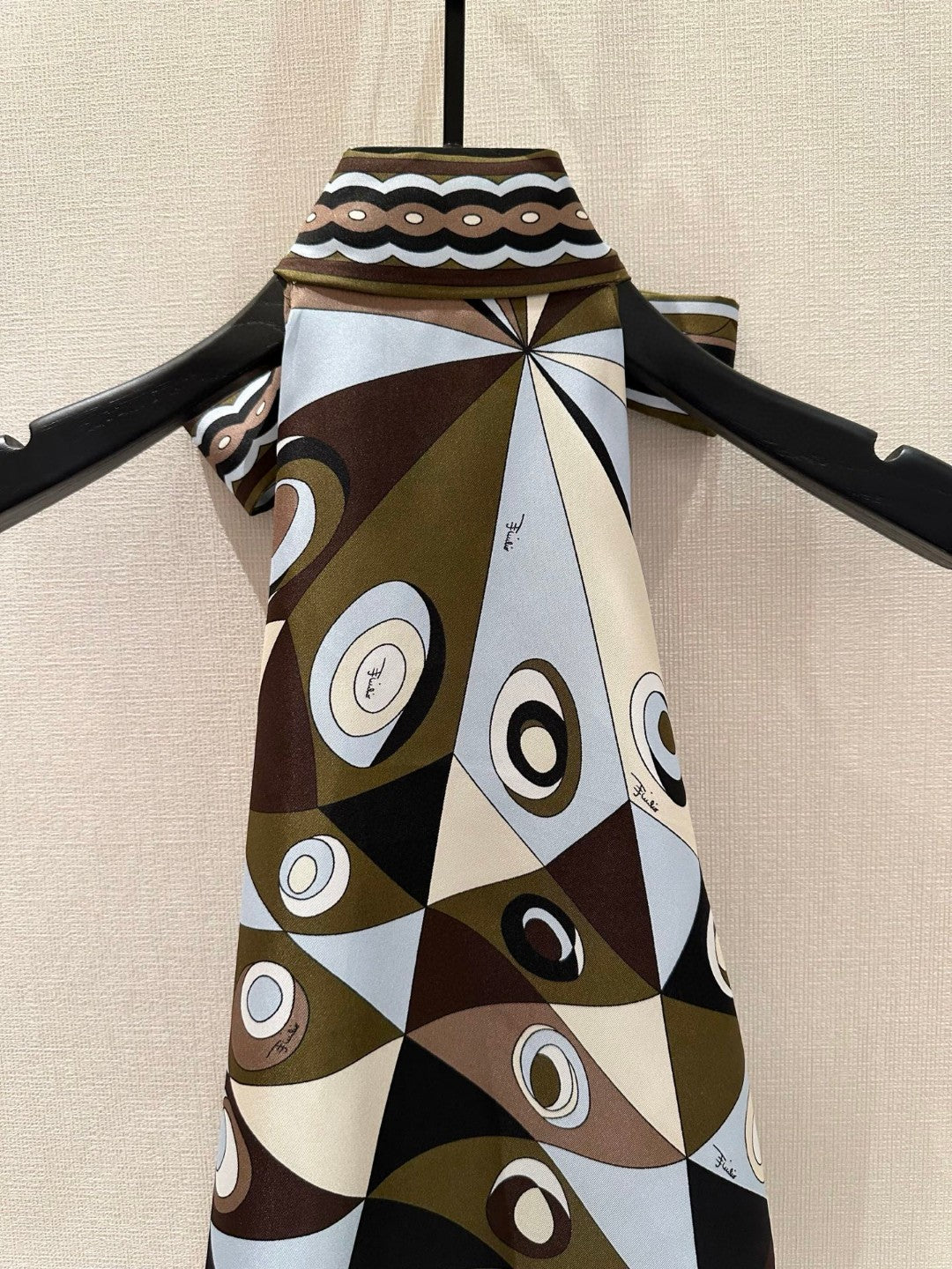 OCCHI SILK TWILL HALTER TOP