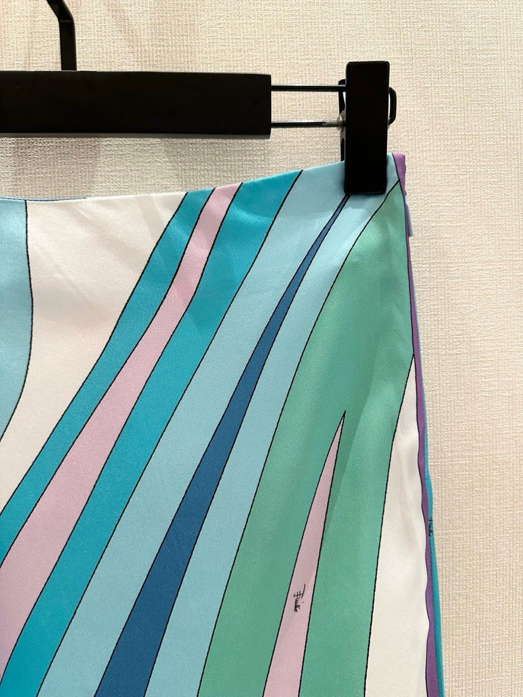 CIGNI PRINT SILK SCARF SKIRT