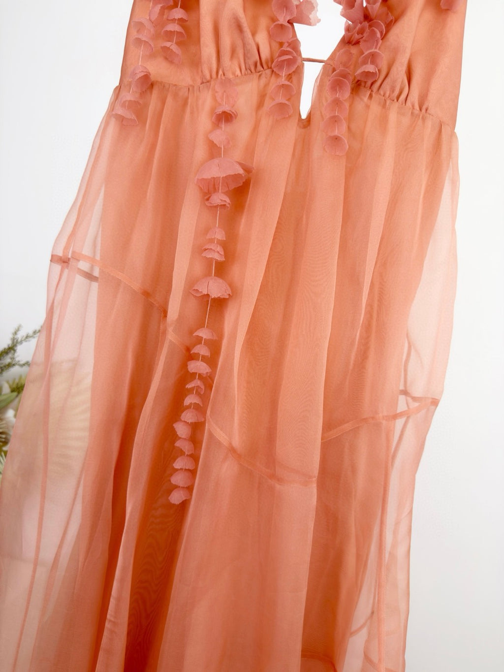 Zimmermann Como Floral-Applique Silk Maxi Dress in Pink
