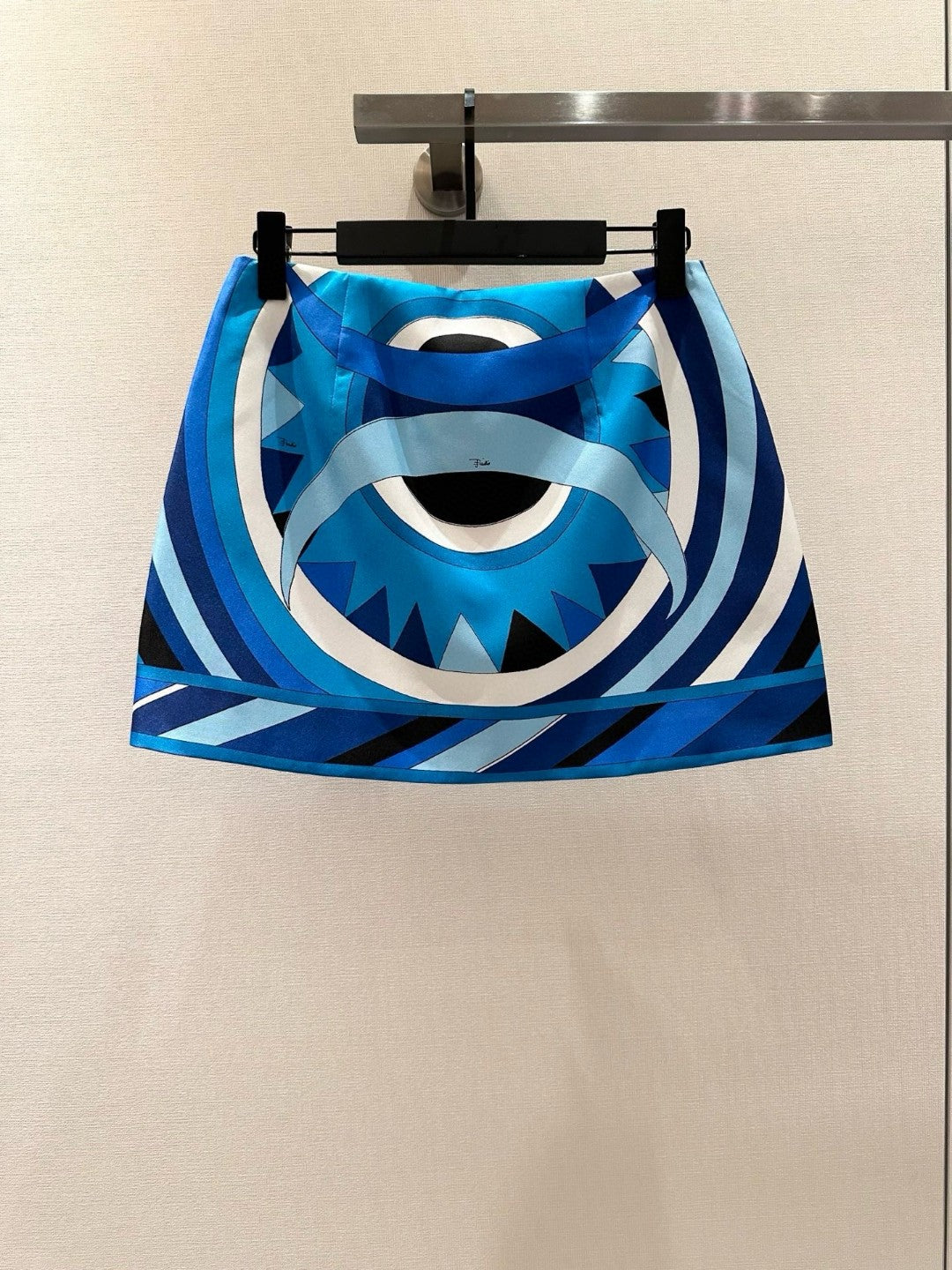 VIVARA WOOL MINI SKIRT IN BLUE