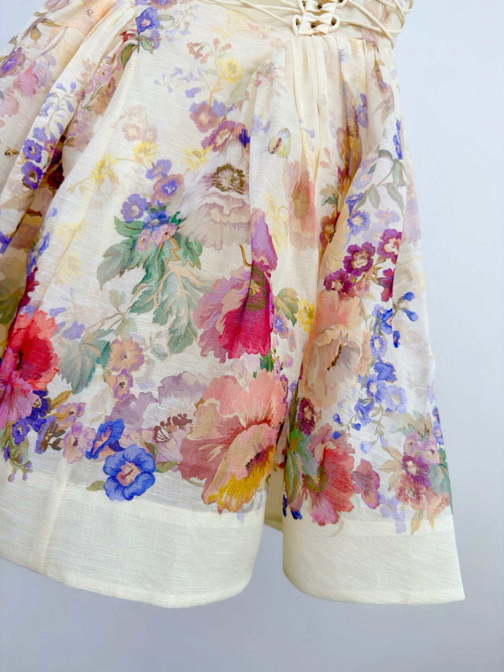 Zimmermann Alchemy Beaded Mini Dress Multi Floral
