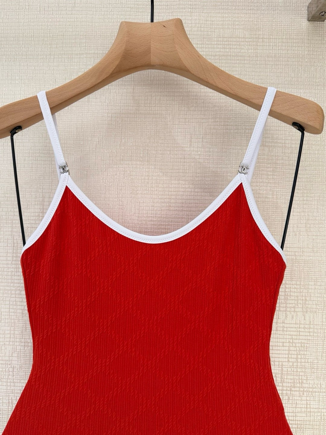 Chanel Coco Beach 2026 Swimsuit Red/White