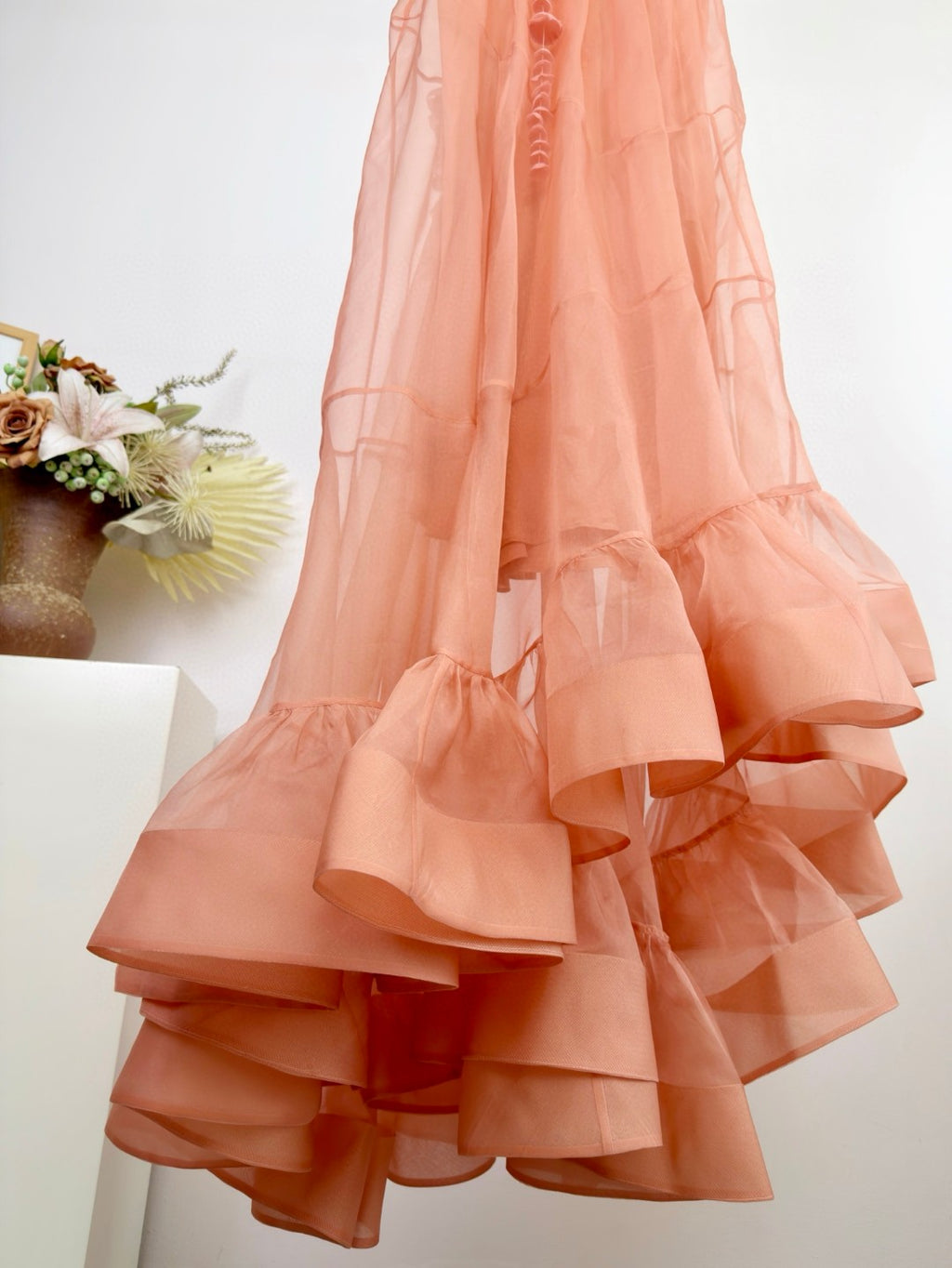 Zimmermann Como Floral-Applique Silk Maxi Dress in Pink