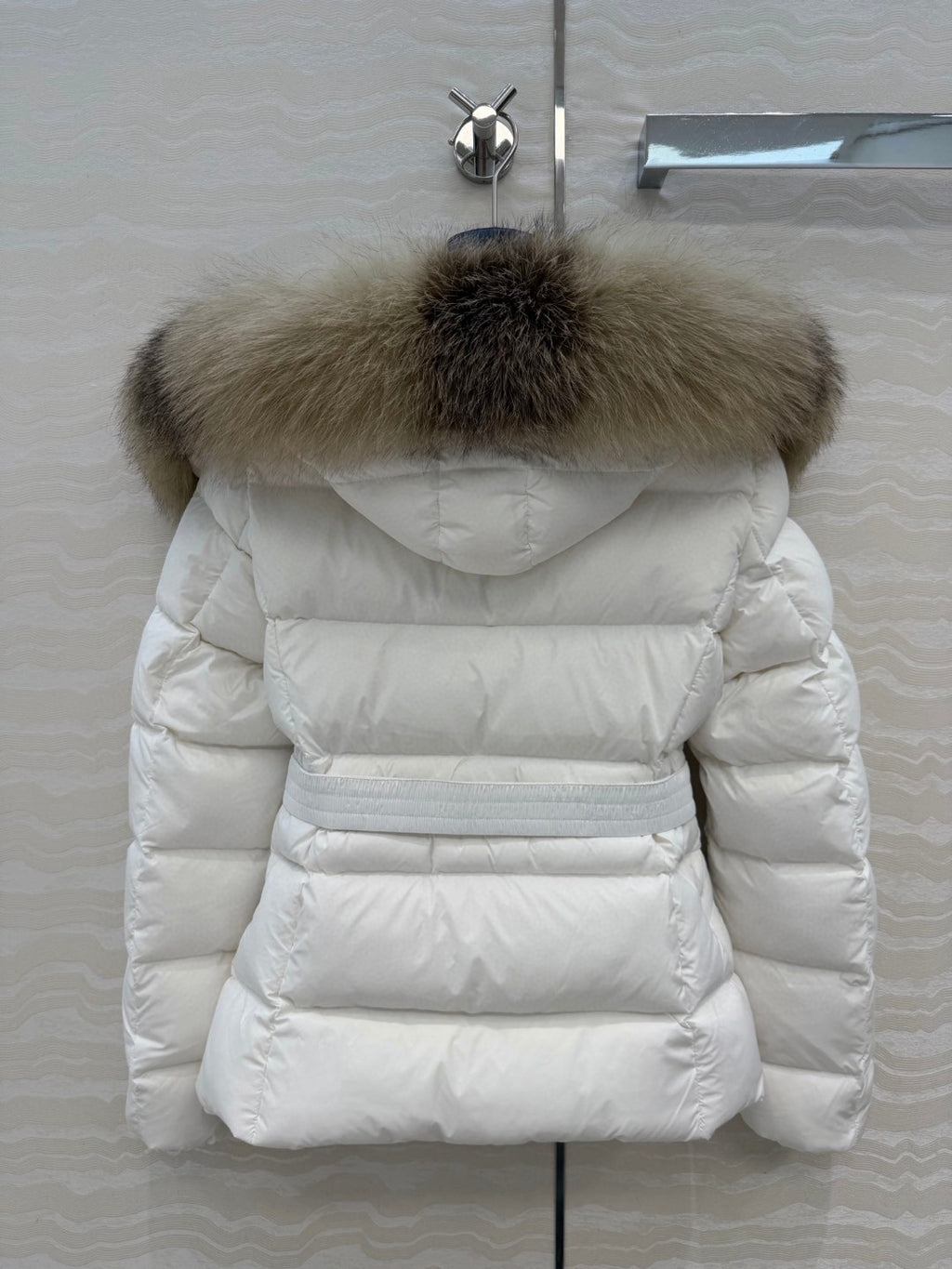 Boed Hooded Shearling-Trimmed Short Down Jacket