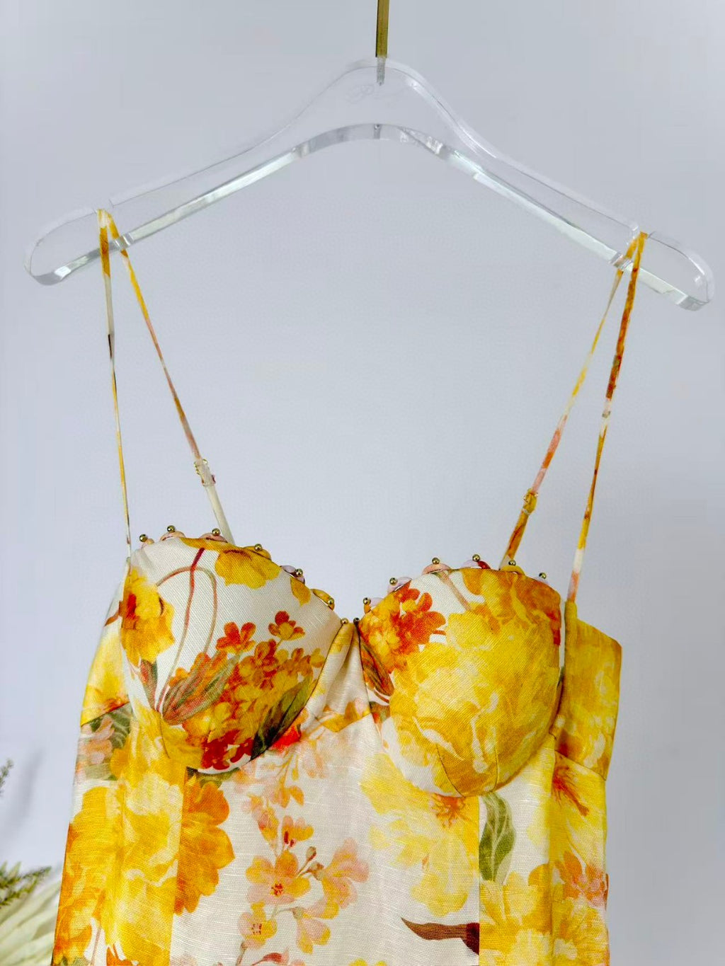 Zimmermann Como Floral Linen and Silk Midi Dress